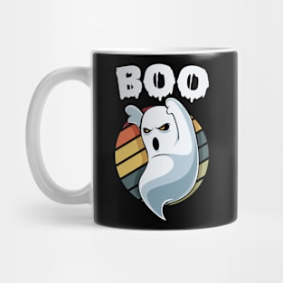 Ghost - Boo Cute Halloween Ghost Retro Vintage Mug